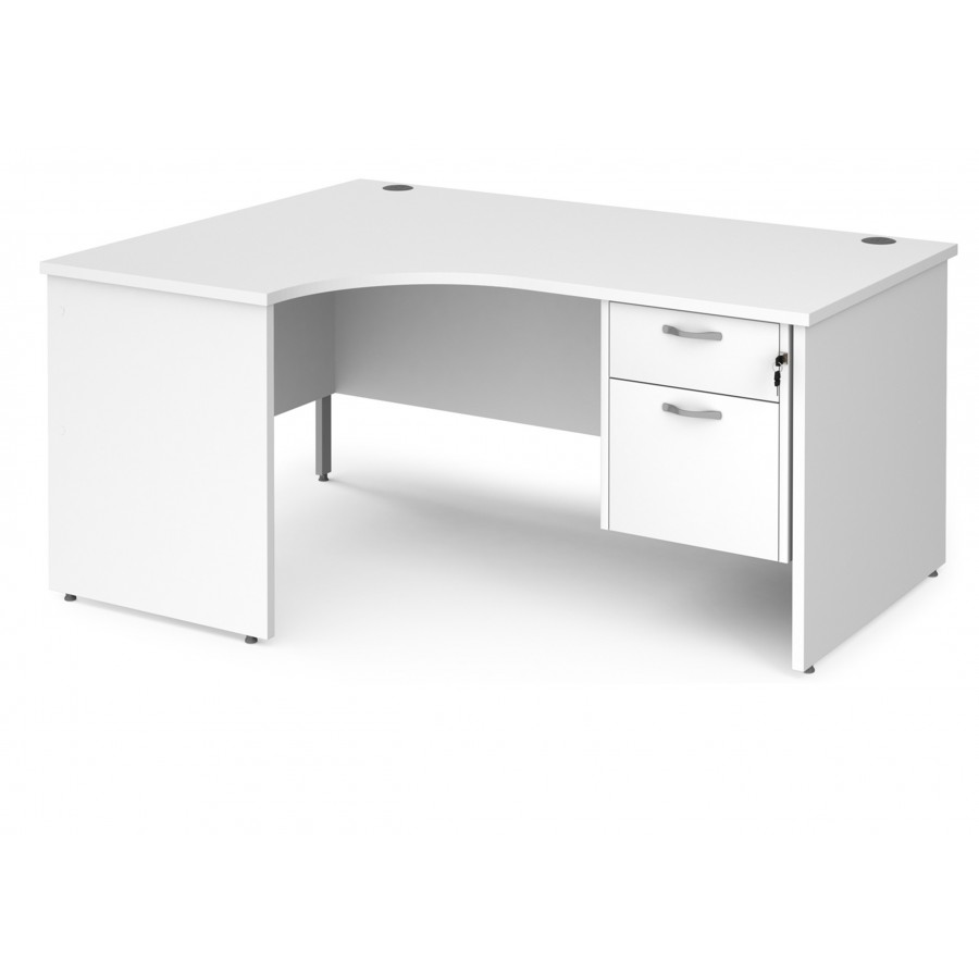 Maestro Panel end Ergonomic desk with Two Drawer Pedestal